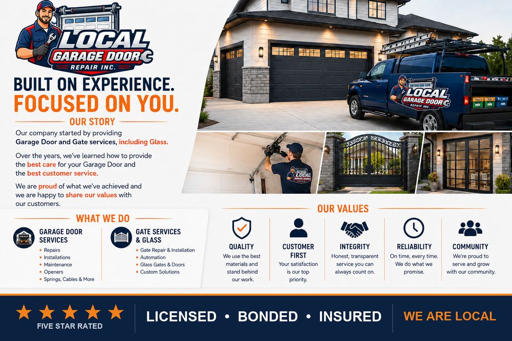 Local Garage Door Repair Inc. Service Truck and Field Engineer in Victorville