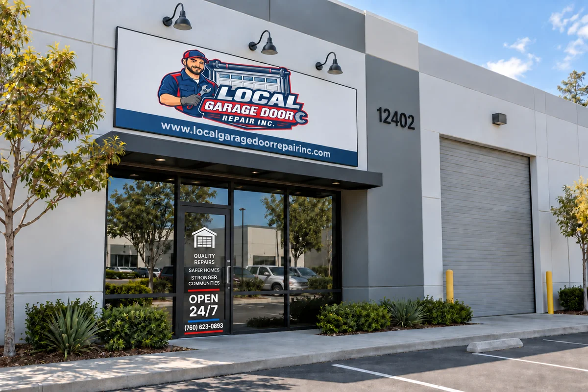 Local Garage Door Repair Inc storefront at 12402 Industrial Blvd, Victorville, CA